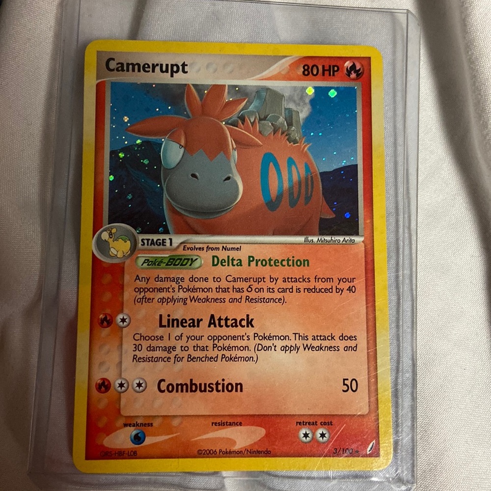 Cameruprt Pokémon card